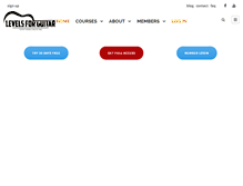 Tablet Screenshot of levelsforguitar.com